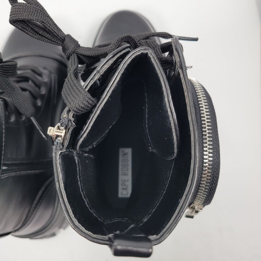 Cape Robbin Monalisa Women's Black Combat Platform Boots US Size 8 - Picture 11 of 12
